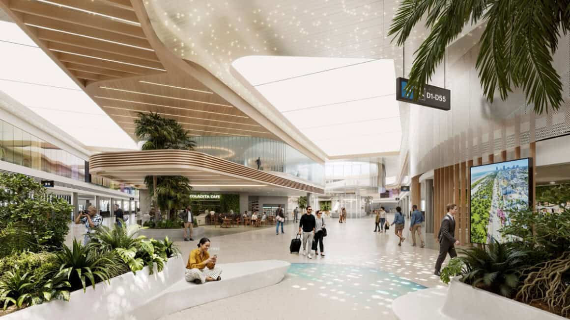 Miami International Airport Unveils $1 Billion Concourse D Expansion Led by American Airlines 3 Rendering of American Airlines' new concourse at Miami International Airport