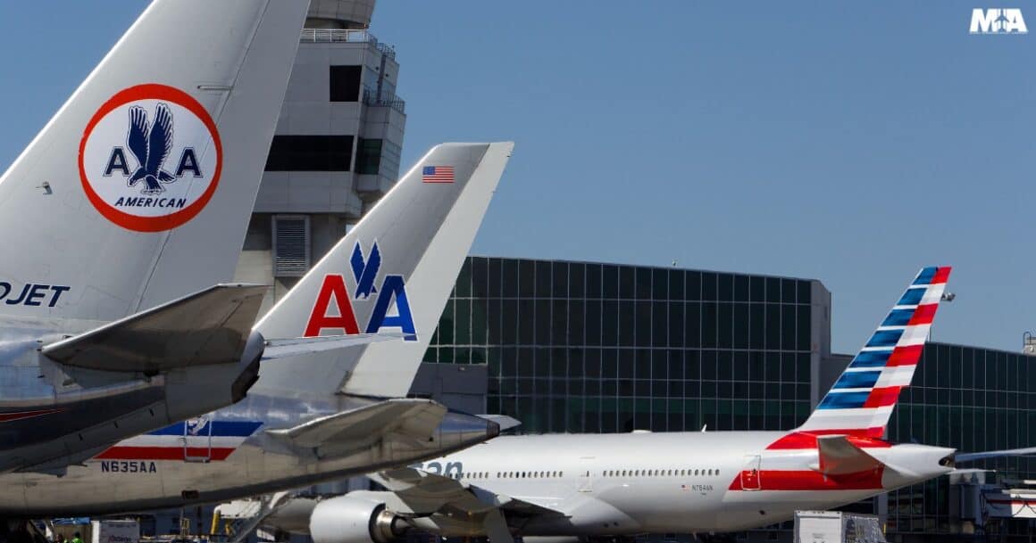 Miami International Airport Unveils $1 Billion Concourse D Expansion Led by American Airlines 6 American Airlines jets featuring liveries from different eras line the gates at Miami International Airport