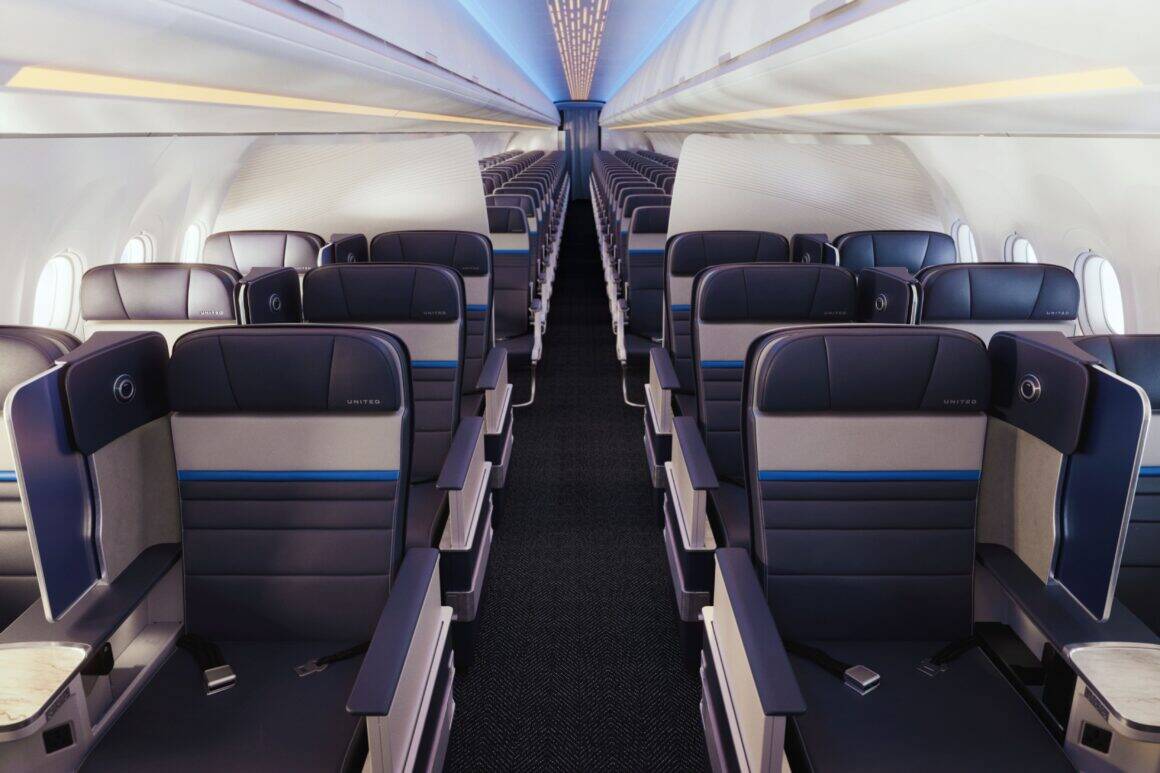 United A321XLR Cabin