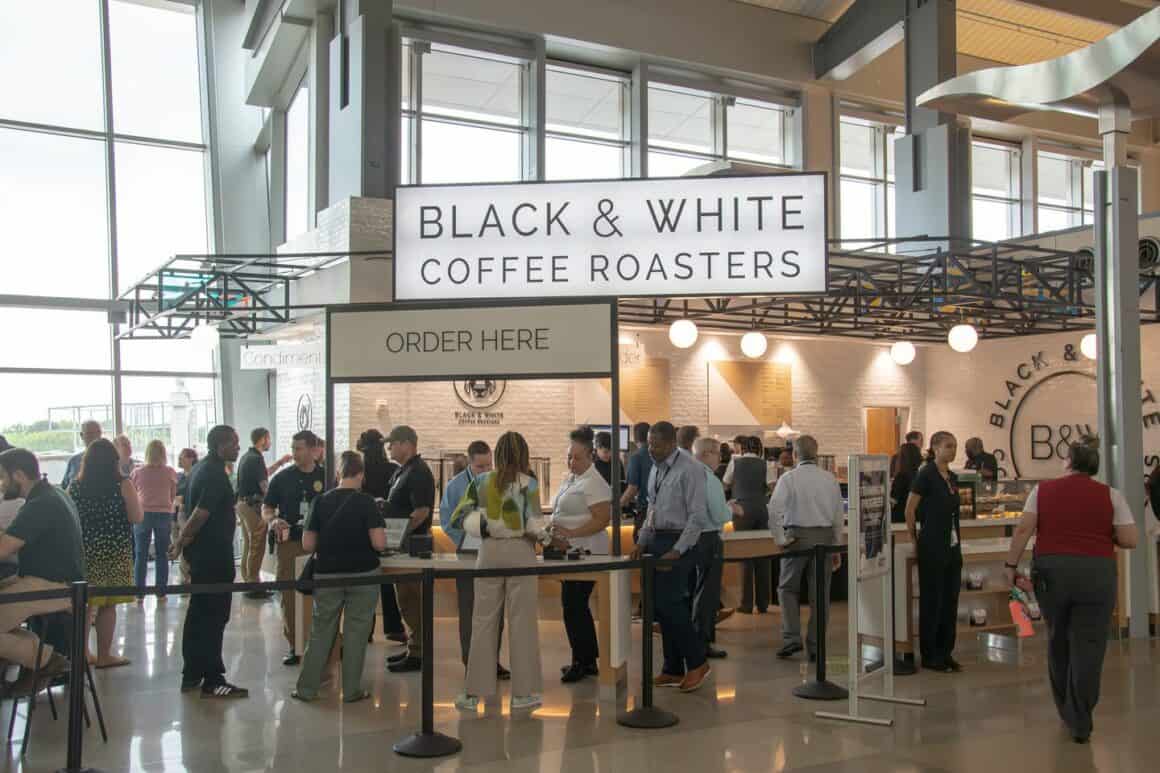 Black & White Coffee Roasters location at RDU 