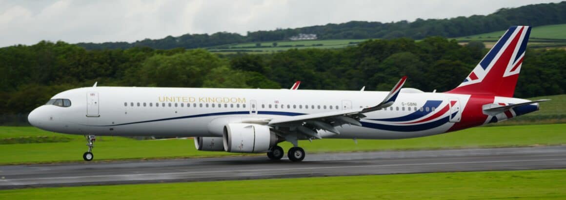G-GBNI landing at Prestwick in July 2025