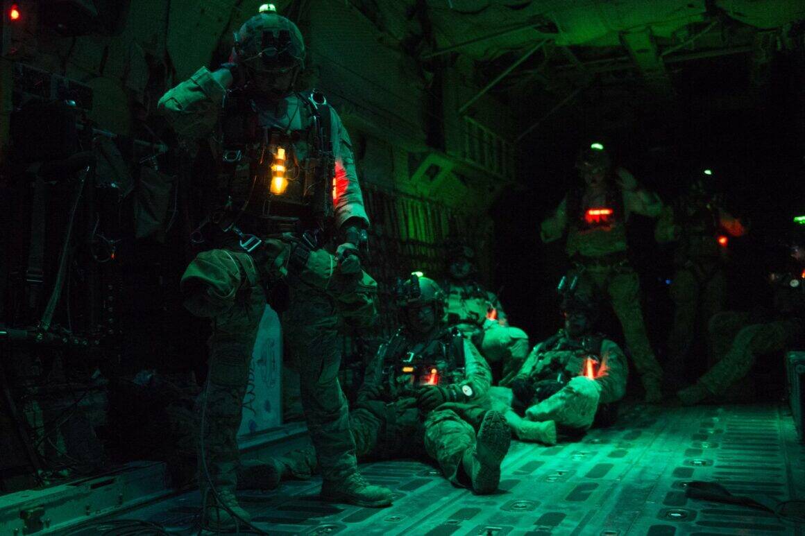 Aircrew on board a military aircraft