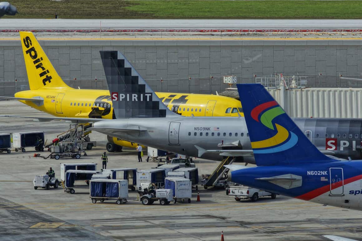Spirit jets on the ramp at FLL