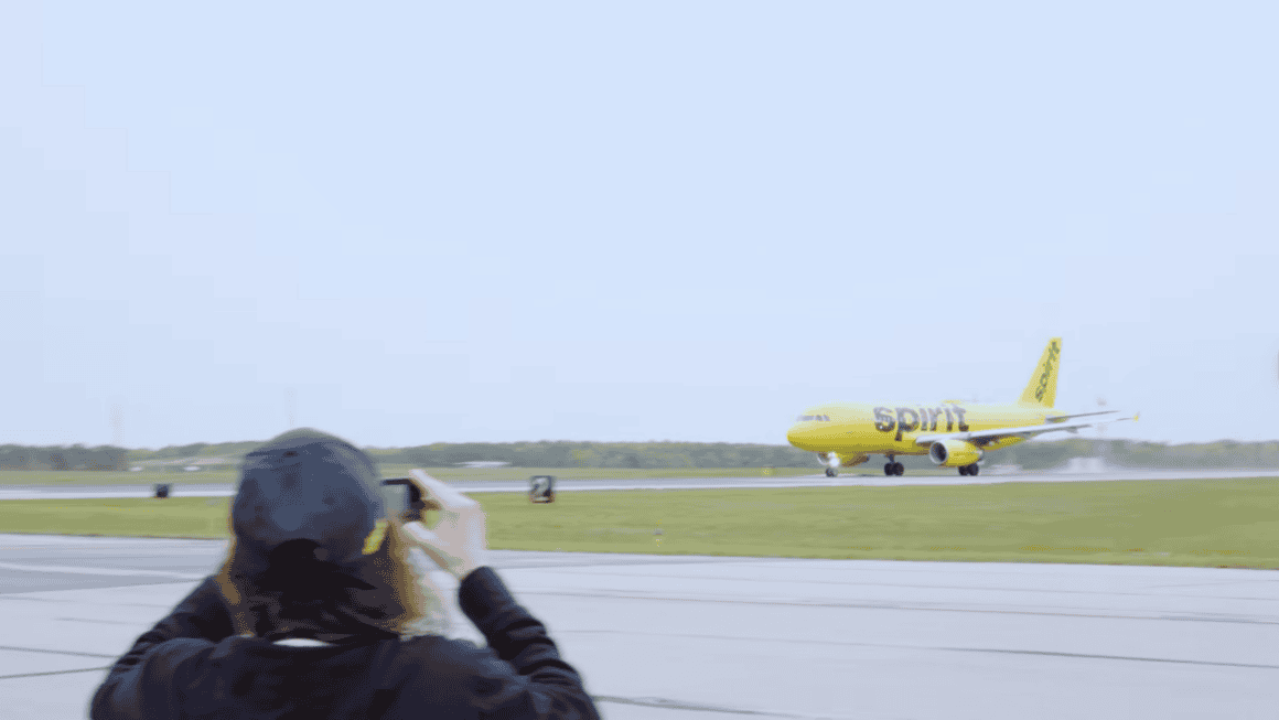 Spirit Airlines Planes Repo’d: Inside the Emotional Final Flights of the Yellow Jets 4 Spirit's first flight attendant, Suzanne Makino, and 36-year company veteran, watches the final Spirit Airbus lift off from Atlantic City International Airport (ACY), where it would head west for desert storage.