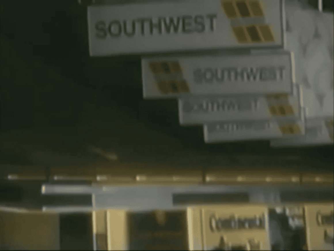 Southwest Airlines signs at BWI in the early 1990s | IMAGE: US Airways